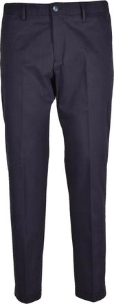 Daniele Alessandrini Tailored Slim Black Trousers with Modern Silhouette
