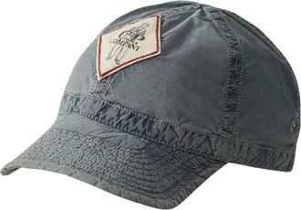 C.P. Company Caps, male, Blue, Size: ONE SIZE 50 Fili Bleached Cap