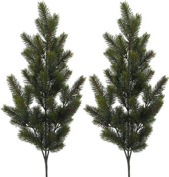 Creativ deco Winterliche Kunstpflanze »Weihnachtsdeko« Zweig im 2er Set