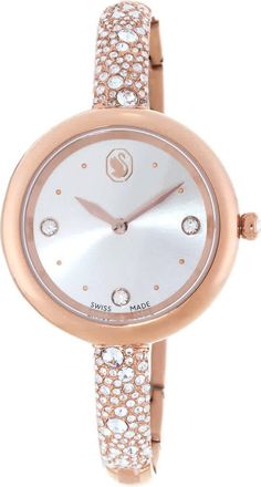 Swarovski Sublima Quartz Crystal Ladies Bangle Watch 5734633