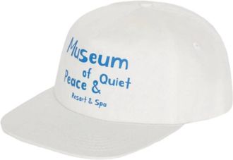 Museum of Peace and Quiet Unisex - Resort Five Panel Hat In White/ Baby Blue