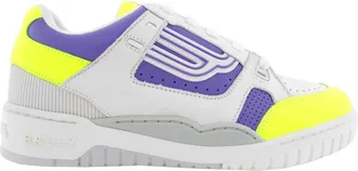 Bally Kuba White Lambskin Sneakers, Brand Size 37 ( US Size 6.5 )