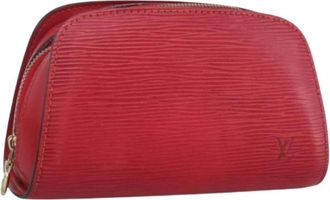 Louis Vuitton Pre-owned Epi Pouch - Dames - Vintage Clutch - Rood - ONE Size - Leer - Vintage
