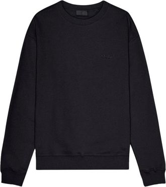 Nn.07 David Crewneck - Heren - Sweatshirts - Zwart - M - Katoen - Hoodies & sweatvesten