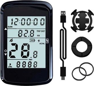 OEM Cuentakil&oacute;metros Para Bicicleta, Recargable, Ciclocomputador Resistente Al Agua Para El Seguimiento De La Velocidad Y La Distancia Recorrida