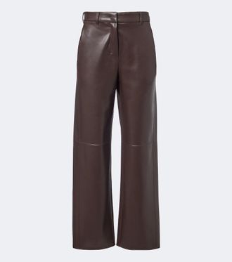 Max Mara Pantaloni a gamba larga in jersey