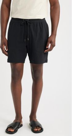 Nordstrom Seaport Knit Cotton Drawstring Shorts in Black at Nordstrom, Size Xxx-Large
