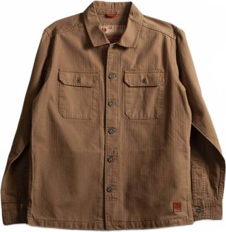 Iron And Resin Mens Deadstock Overshirt In Khaki