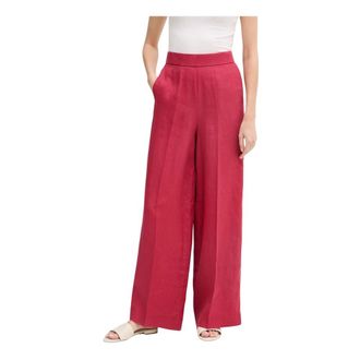 Benetton Dames, Broeken, Rood, Maat: S Linnen