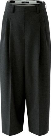 Oui Cropped Broeken - Dames - Broeken - Grijs - Maat: XS