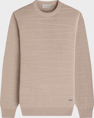 Bugatchi Men & apos;s Chain-Link Crewneck Sweater