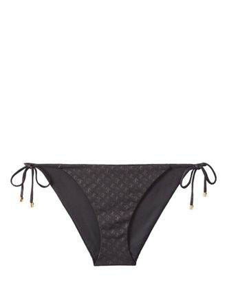 Jimmy Choo London Slip bikini con stampa Ariah - Nero