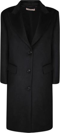 Blanca Vita Clojy Coat - Dames - Mantel - Zwart - 2XL - Wol - Jassen