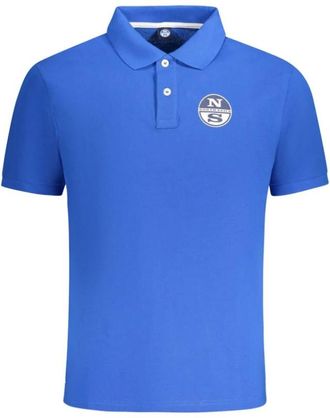 North Sails Blauw Katoenen Heren Polo Shirt - Heren - Polos - Blauw - L - Katoen - Tops