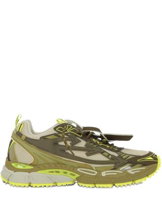 Off-white logo-detail sneakers - men - Polyester/Polyurethane/Rubber/Polyethylene vinyl acetate (PEVA)/Nylon/Polyurethane - 44 - Green