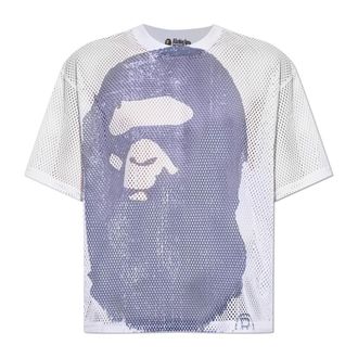 A Bathing Ape Transparent T-shirt - Heren - T-shirts - Wit - S - Tops