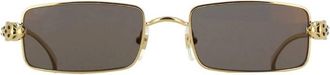 Cartier Panthere de Cartier Grey Rectangular Unisex Sunglasses CT0473S 001 54