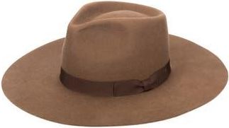 San Diego Hat Company Julian Felted Wool Fedora in Brown at Nordstrom Rack