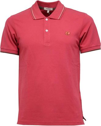 Geox Polo Shirts, male, Red, S, Slim Fit Coral Dyed T-Shirt