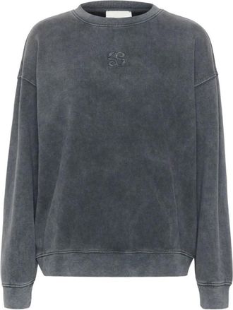 MY ESSENTIAL WARDROBE Donkergrijze Diego Logo Sweatshirt - Dames - Sweatshirts - Grijs - 2XL - Hoodies & sweatvesten