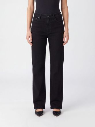 Mother The Kick It High-Rise Straight Jeans in Stretch Denim