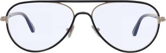 Tom Ford Blue Light Block Pilot Mens Eyeglasses FT5897-B 001 57