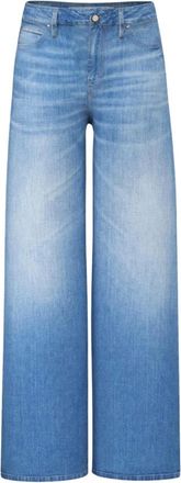 Guess Wide Leg Jeans - Dames - Jeans - Blauw - Maat: W27 Katoen