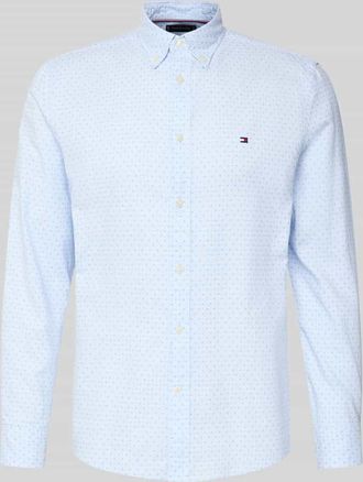 Tommy Hilfiger Slim Fit Freizeithemd aus reiner Baumwolle in Bleu, Gr&ouml;&szlig;e XXL