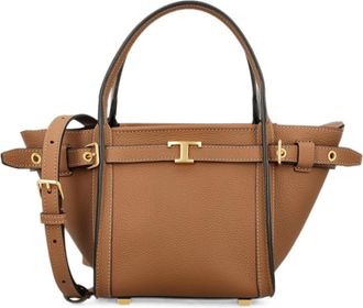Tod's Brown T Signature Mini Tote