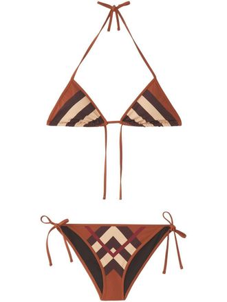 Burberry Triangel bikini - Bruin