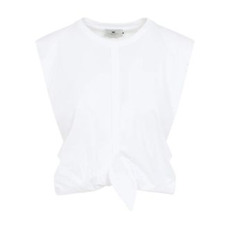 Elisabetta Franchi Mujer, Camisetas, Blanco, Talla: XS
