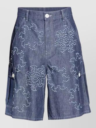 Marni mens denim shorts cargo pockets