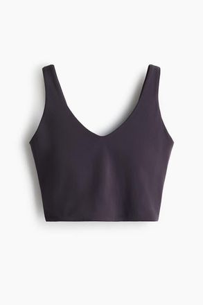 H&M Twist-detail Vest Top With Softmove in Plum Purple at Nordstrom, Size X-Small