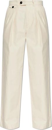 AllSaints Conway Broeken - Dames - Wijde Broeken - Beige - S - Katoen - Broeken