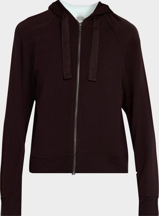 Majestic Filatures Zip-Front French Terry Hoodie