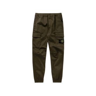 Stone Island Slim-fit Trousers, male, Green, Size: W31 Cargo Trousers