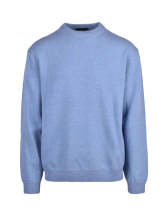 Daniele Fiesoli Crewneck Pullover In Soft Wool And Cashmere Blend