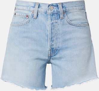 A Gold E Parker Long distressed denim shorts