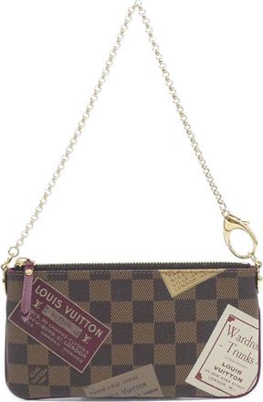 Louis Vuitton Brown Coated Canvas Pochette Pouch (Pre-Owned)