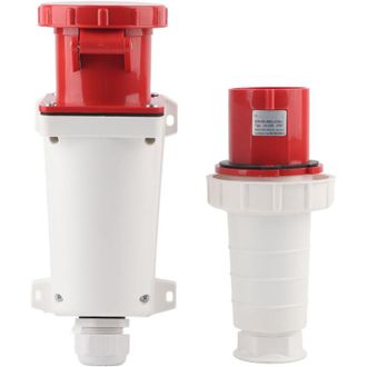 OEM Enchufe Industrial De Aviaci&oacute;n 380-415v 63a, 5 Pines, Enchufe Abierto 3p+n+e, Conector Impermeable Ip67 Para Uso En Exteriores -crezuo
