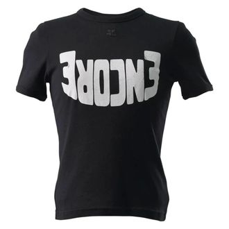 Courrèges Mujer, Camisetas, Negro, Talla: L