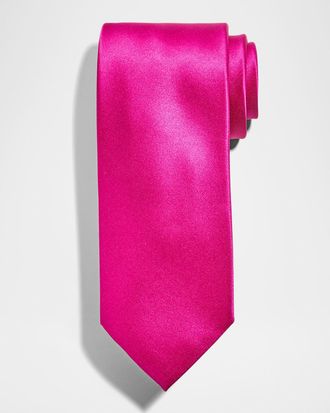 Stefano Ricci Solid Silk Satin Tie