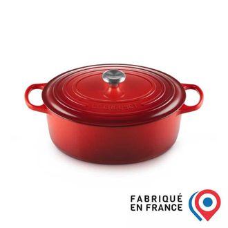 LE CREUSET Roast Oval Sig 29 Cm Circle Red