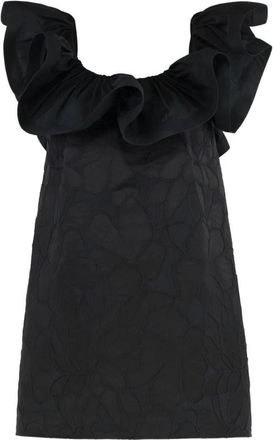 Elisabetta Franchi Korte Jurk - Dames - Korte kleedjes - Zwart - M - Kleedjes
