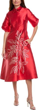 Teri Jon by Rickie Freeman Teri Jon By Rickie Freeman Solid Midi Dress