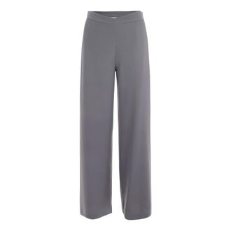 Patrizia Pepe Patrizia Pepe, Wide Trousers, female, Gray, Size: XL Wide Trousers
