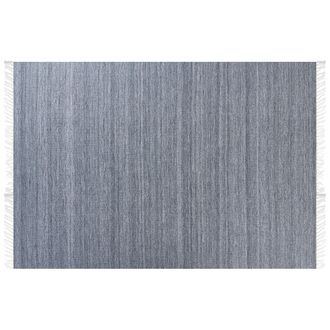 Beliani Alfombra Gris 160 X 230 Cm Pet Reciclado Flecos Interior Exterior Malhia