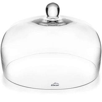 Lacor 61806 Campana Copri Piatti, Protegge, Ideale per conservare e Presentare Alimenti, Vetro borosilicato, Molto Resistente, &Oslash;25, Altezza: 14 cm