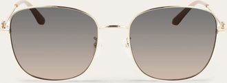 Ferragamo Women Square frame sunglasses Gold