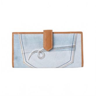 Myraswim Womens Sway Woven Fabric Wallet In Denim